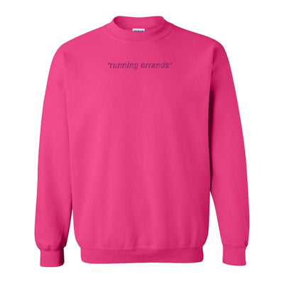 'Running Errands' Crewneck Sweatshirt - United Monograms