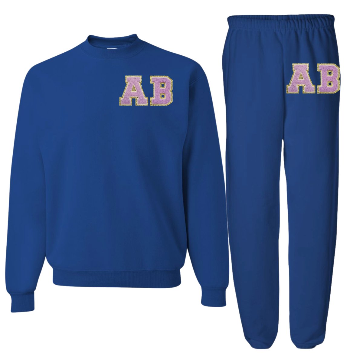Second Edition Initialed Letter Patch Sweat Set - United Monograms