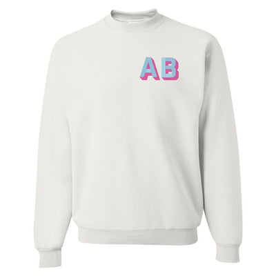 Shadow Block Letters Crewneck Sweatshirt - United Monograms