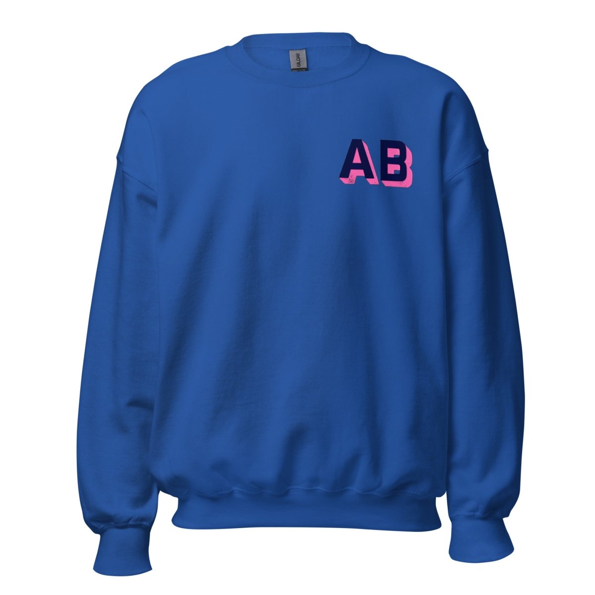 Shadow Block Letters Crewneck Sweatshirt - United Monograms