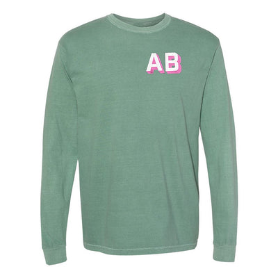 Shadow Block Long Sleeve T - Shirt - United Monograms