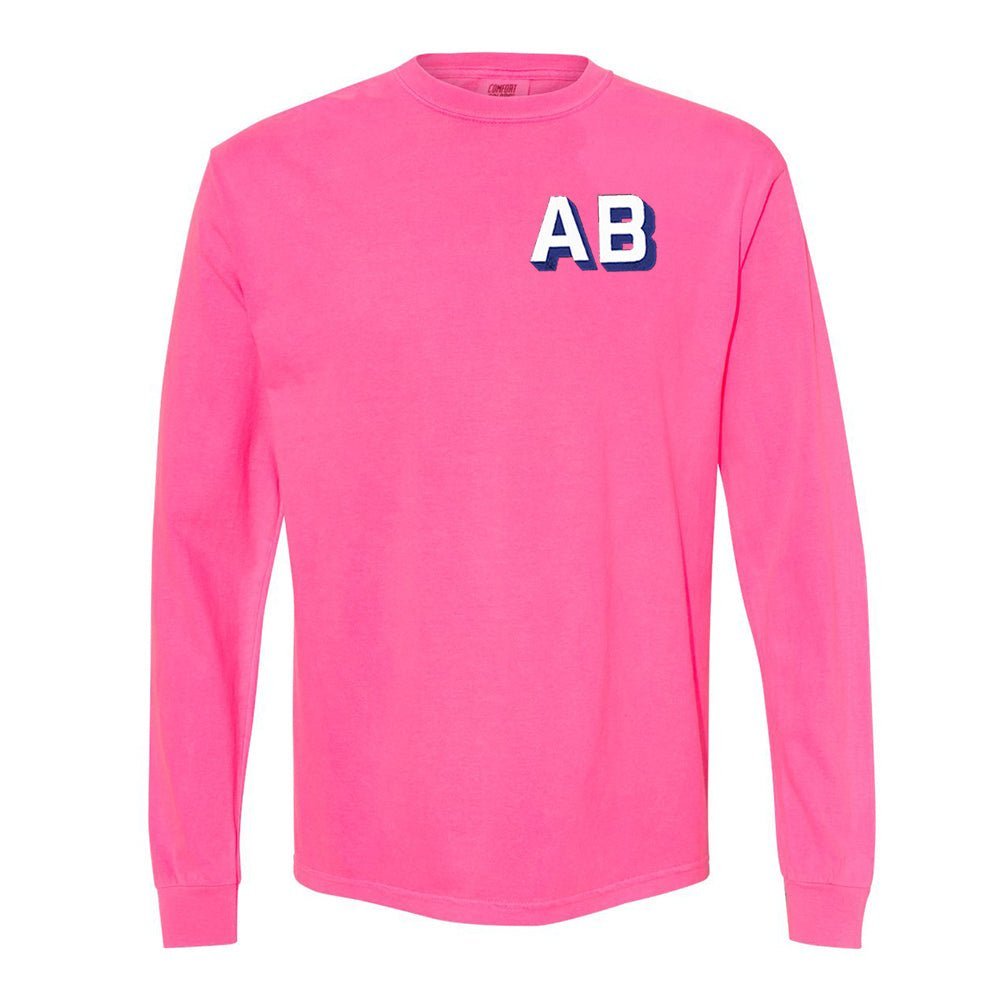 Shadow Block Long Sleeve T - Shirt - United Monograms