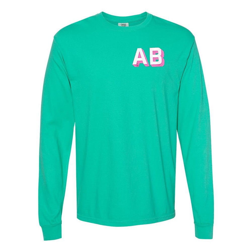 Shadow Block Long Sleeve T - Shirt - United Monograms