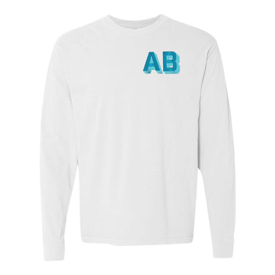 Shadow Block Long Sleeve T - Shirt - United Monograms