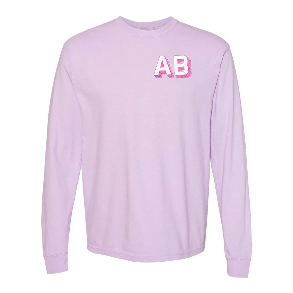 Shadow Block Long Sleeve T - Shirt - United Monograms