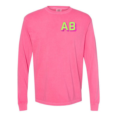 Shadow Block Long Sleeve T - Shirt - United Monograms