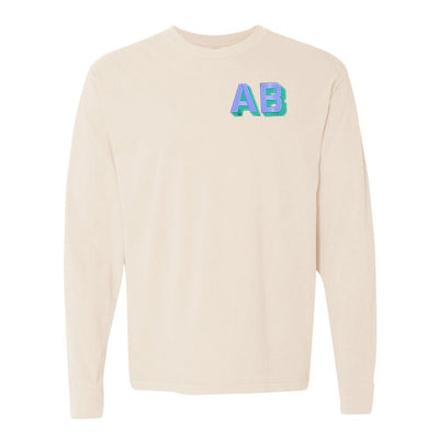 Shadow Block Long Sleeve T - Shirt - United Monograms