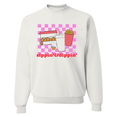 'Sippin' & Dippin' Crewneck Sweatshirt - United Monograms