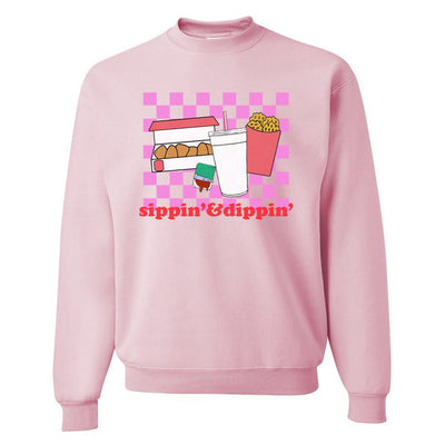 'Sippin' & Dippin' Crewneck Sweatshirt - United Monograms