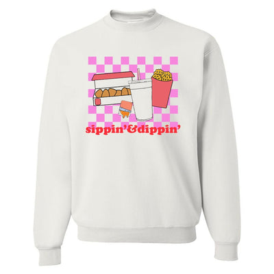 'Sippin' & Dippin' Crewneck Sweatshirt - United Monograms