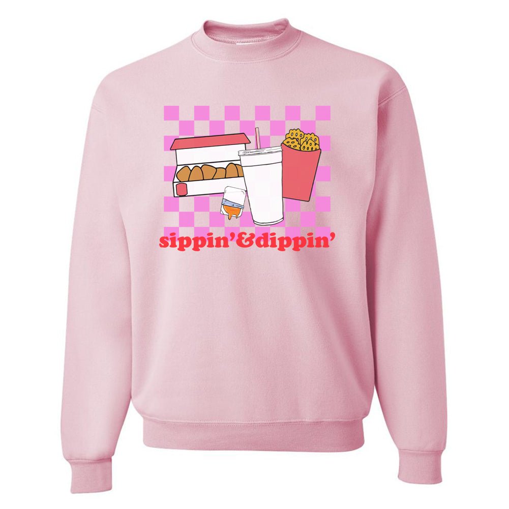 'Sippin' & Dippin' Crewneck Sweatshirt - United Monograms