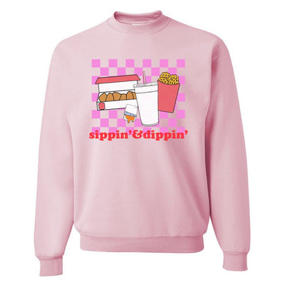 'Sippin' & Dippin' Crewneck Sweatshirt - United Monograms