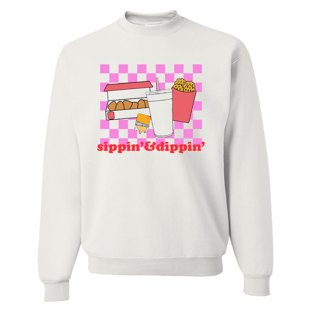 'Sippin' & Dippin' Crewneck Sweatshirt - United Monograms