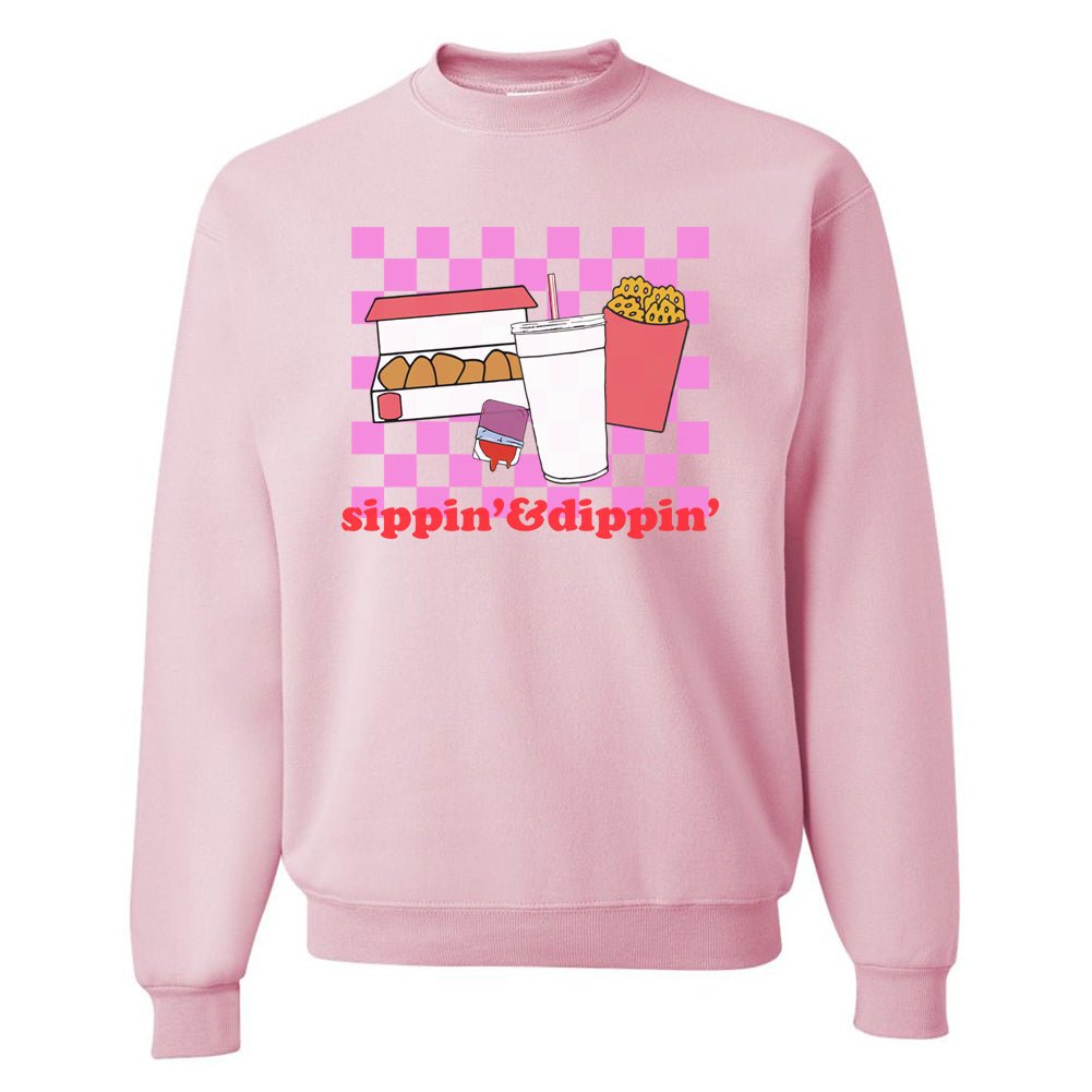 'Sippin' & Dippin' Crewneck Sweatshirt - United Monograms