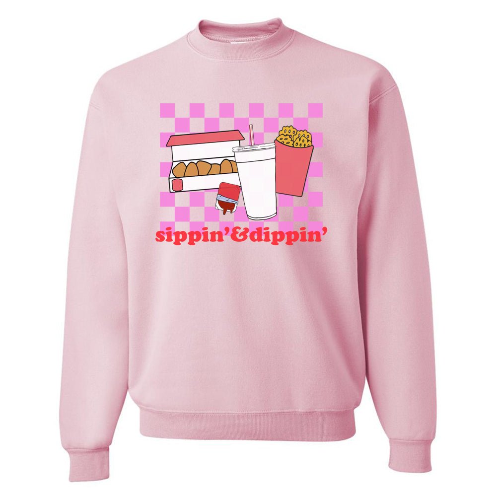 'Sippin' & Dippin' Crewneck Sweatshirt - United Monograms