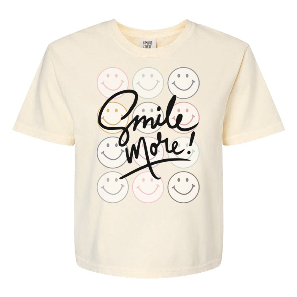 'Smile More' Boxy T - Shirt - United Monograms