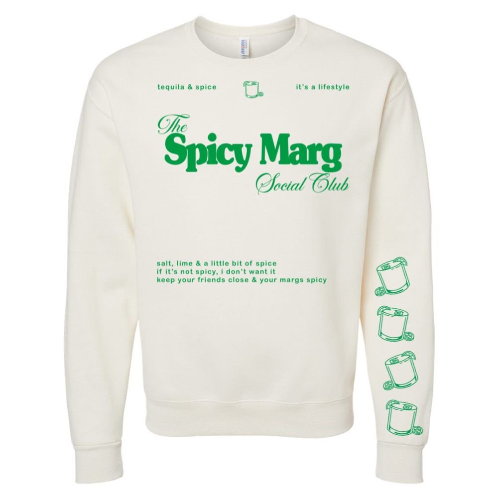 'Spicy Marg Social Club' Crewneck Sweatshirt - United Monograms