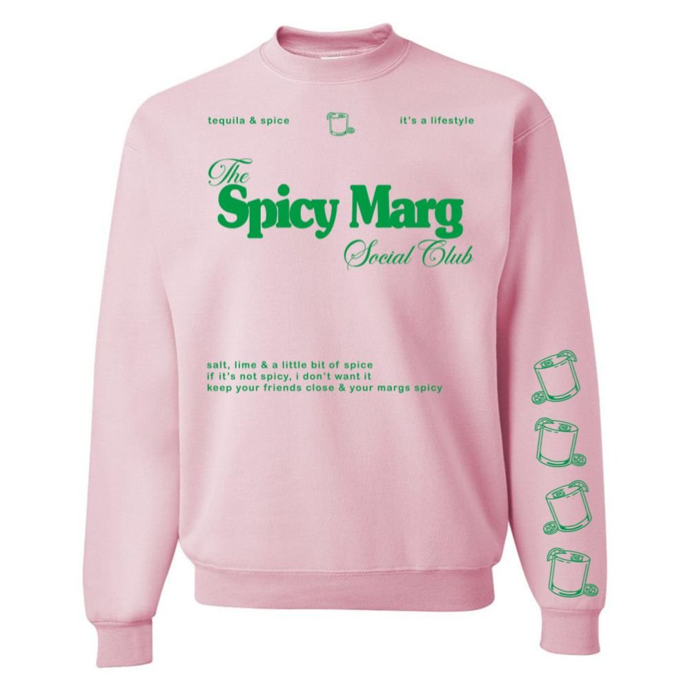 'Spicy Marg Social Club' Crewneck Sweatshirt - United Monograms