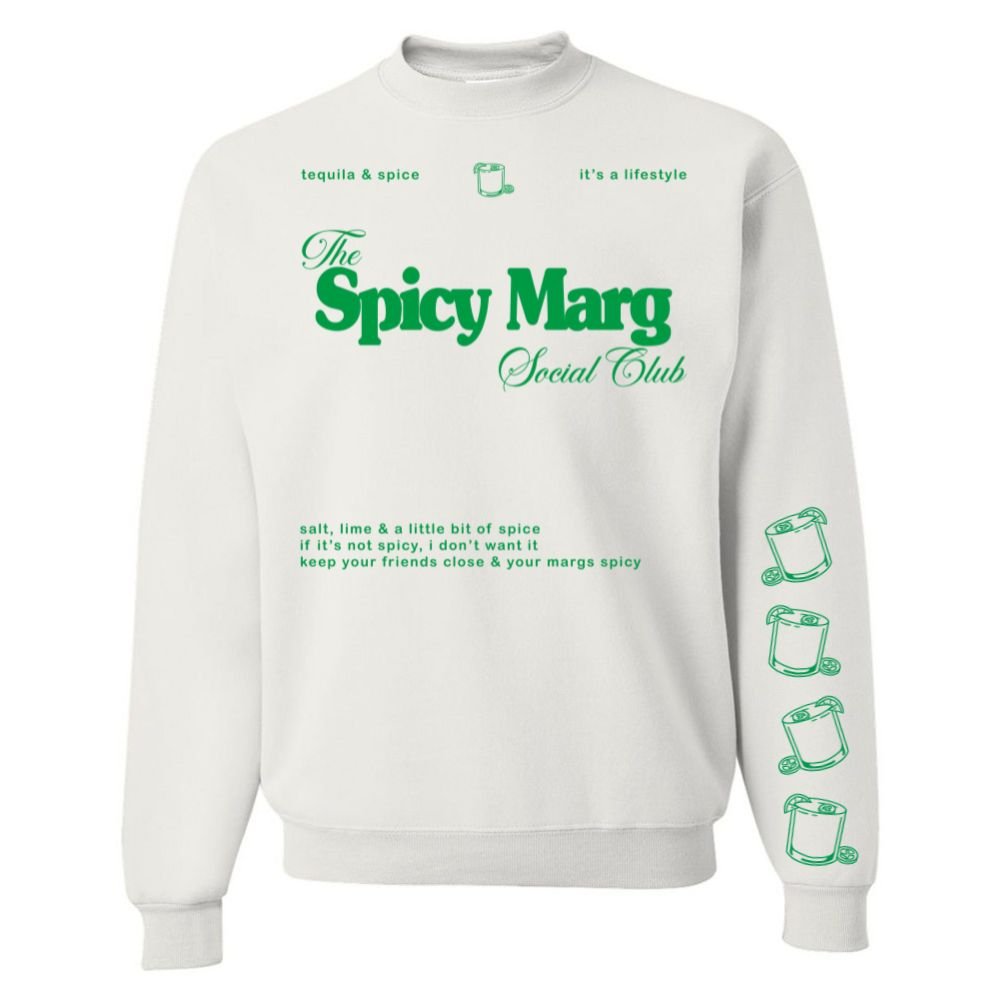 'Spicy Marg Social Club' Crewneck Sweatshirt - United Monograms