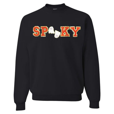 Spooky Letter Patch Crewneck Sweatshirt - United Monograms