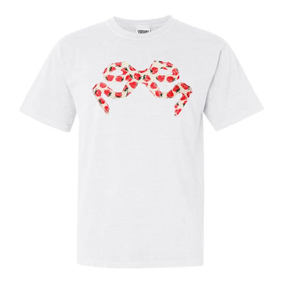 'Strawberry Charm' Appliqué Stitch T-Shirt - United Monograms