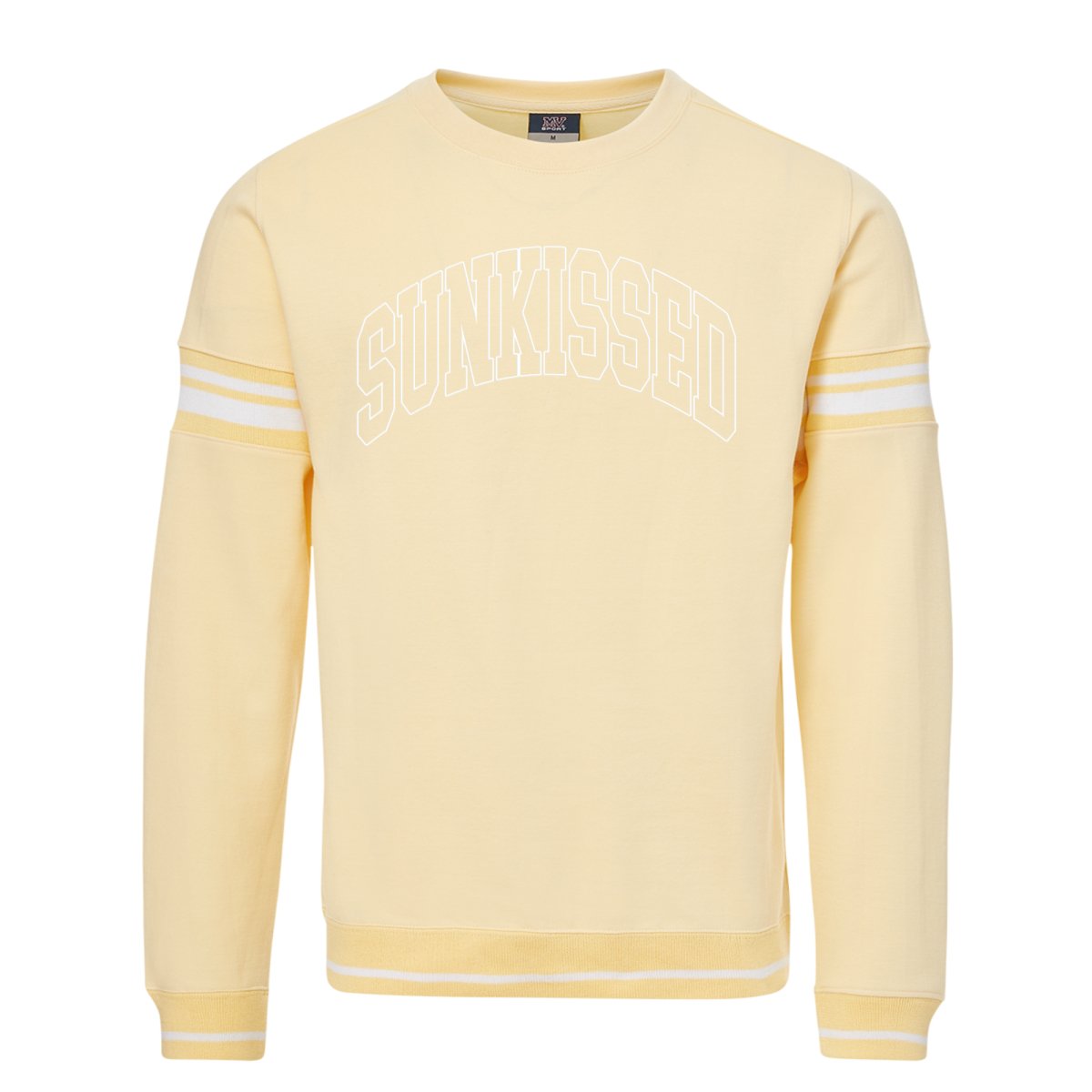 'Sunkissed' PUFF Stripe Crewneck Sweatshirt - United Monograms