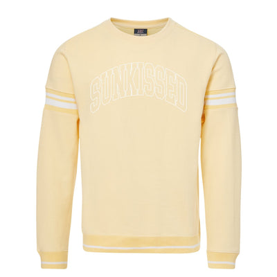 'Sunkissed' PUFF Stripe Crewneck Sweatshirt - United Monograms