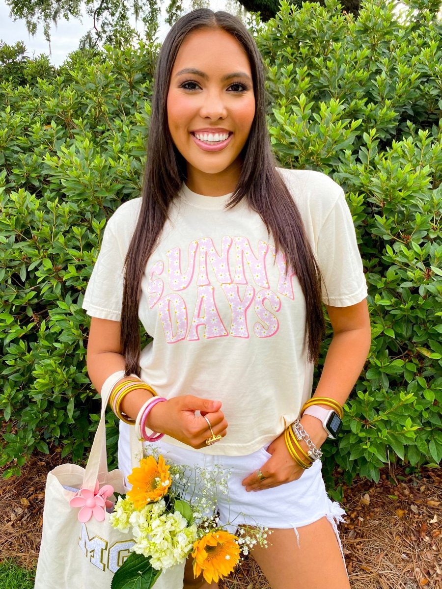 'Sunny Days' Boxy T-Shirt - United Monograms