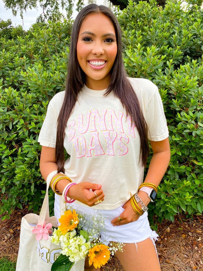 'Sunny Days' Boxy T-Shirt - United Monograms