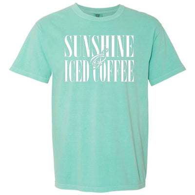 'Sunshine & Iced Coffee' PUFF T-Shirt - United Monograms