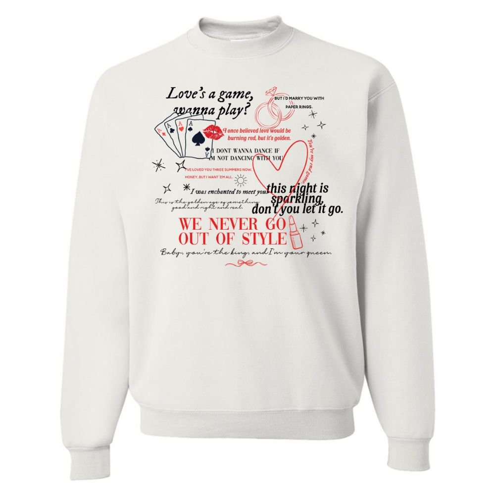 ‘Swiftie Valentine's Day' Crewneck Sweatshirt - United Monograms