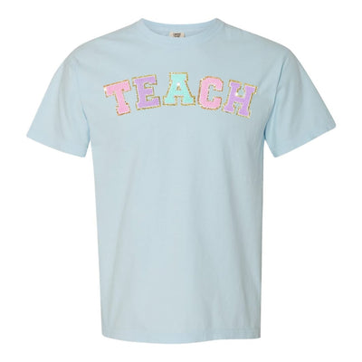 Teach Letter Patch Comfort Colors T - Shirt - United Monograms