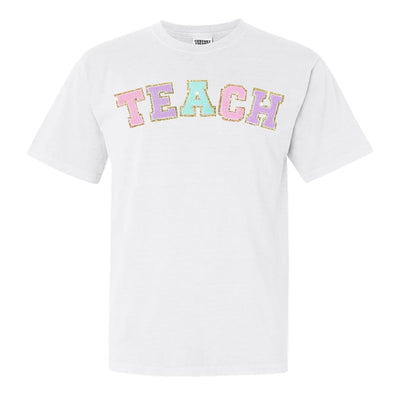 Teach Letter Patch Comfort Colors T - Shirt - United Monograms