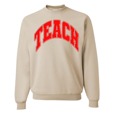 'Teach' PUFF Crewneck Sweatshirt - United Monograms