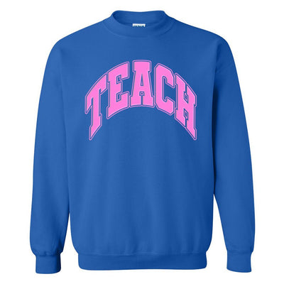 'Teach' PUFF Crewneck Sweatshirt - United Monograms