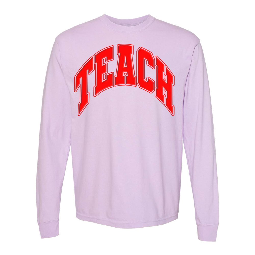 'Teach' PUFF Long Sleeve T-Shirt - United Monograms