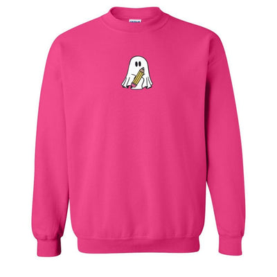 'Teacher Ghost' Embroidered Crewneck Sweatshirt - United Monograms