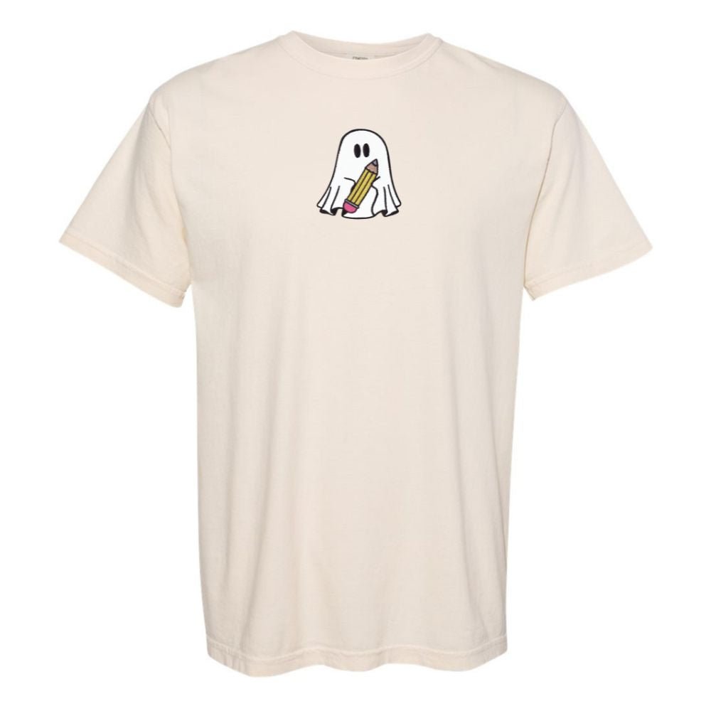 'Teacher Ghost' Embroidered T - Shirt - United Monograms