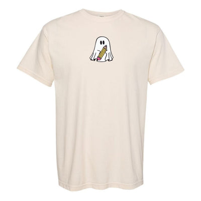 'Teacher Ghost' Embroidered T - Shirt - United Monograms