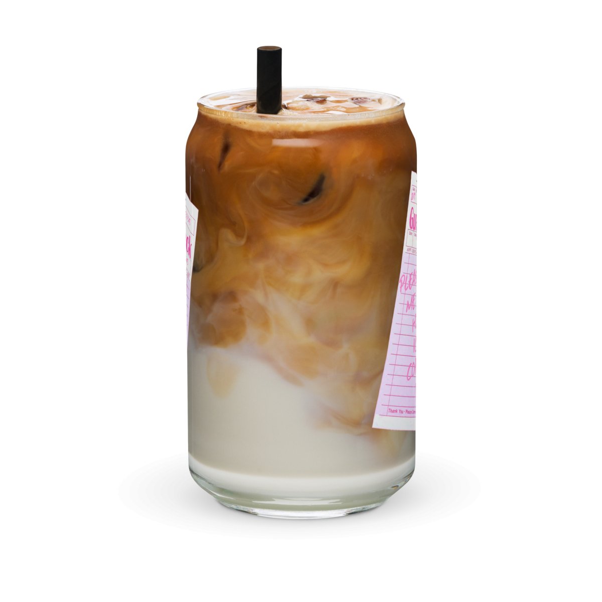 'Tell Me They Have Iced Coffee' Glass Can - United Monograms