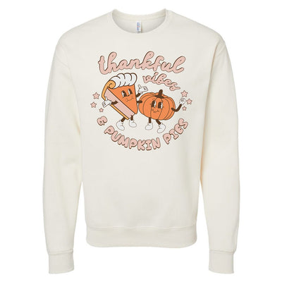'Thankful Vibes & 'Pumpkin Pies' Crewneck Sweatshirt - United Monograms