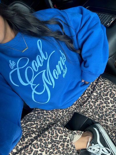 'The Cool Moms Club' PUFF Crewneck Sweatshirt - United Monograms