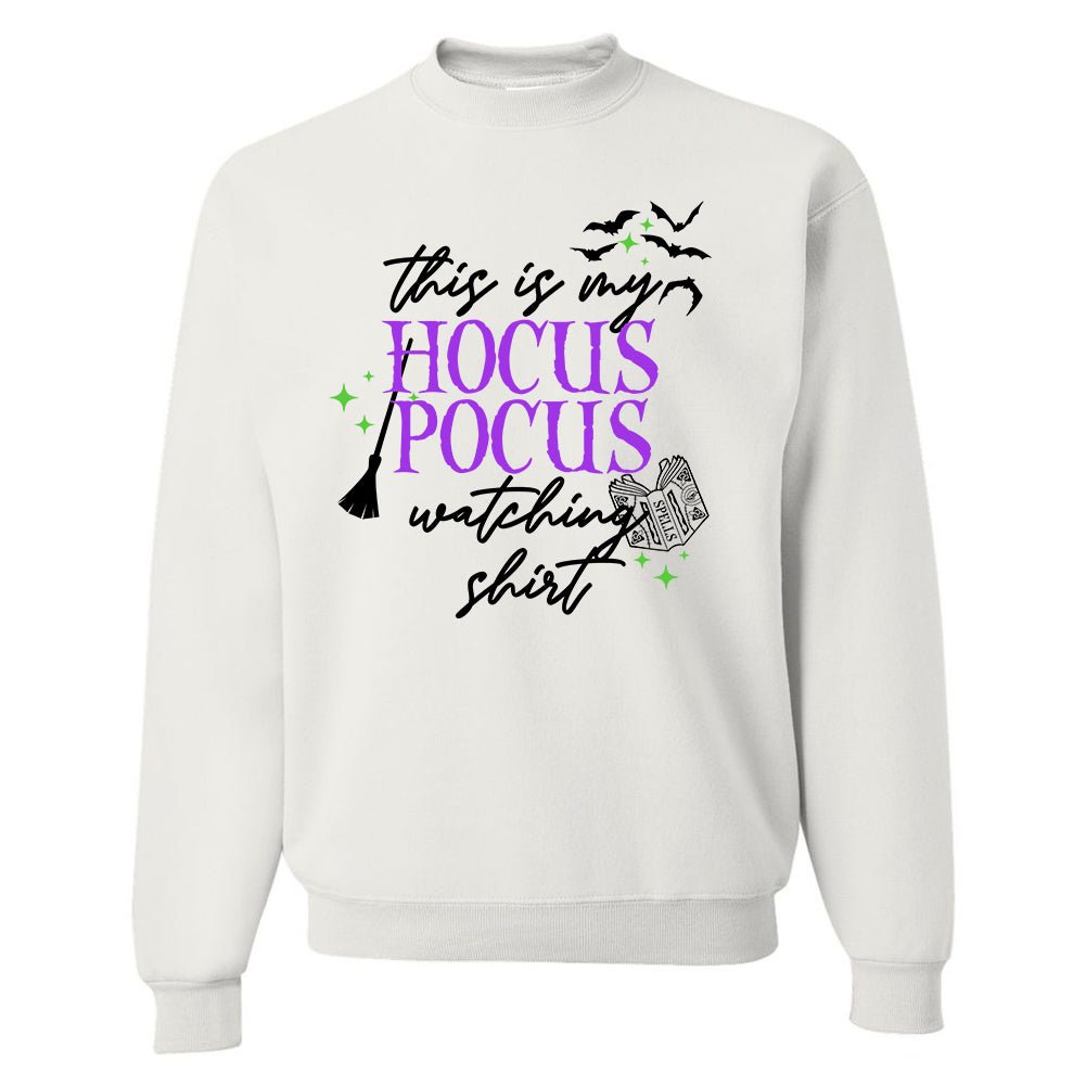 'This Is My Hocus Pocus Watching Shirt' Crewneck Sweatshirt - United Monograms