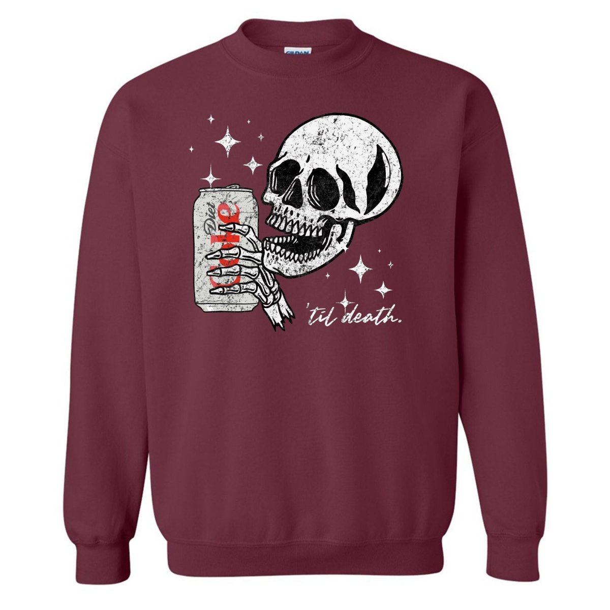 'Til Death Diet Coke' Crewneck Sweatshirt - United Monograms