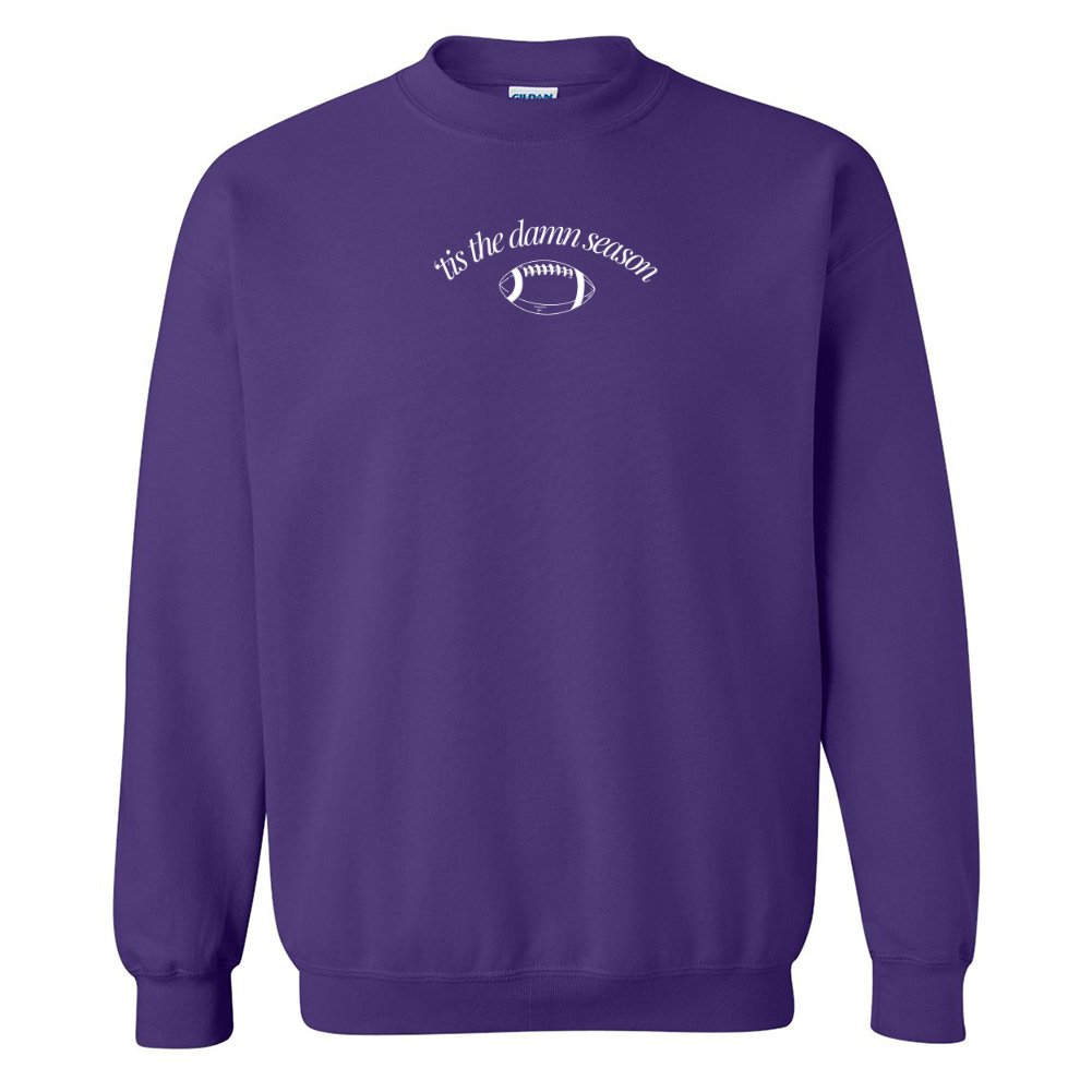 'Tis The Damn Season' PUFF Crewneck Sweatshirt - United Monograms