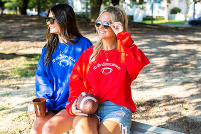 'Tis The Damn Season' PUFF Crewneck Sweatshirt - United Monograms