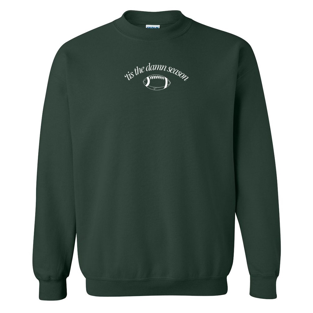 'Tis The Damn Season' PUFF Crewneck Sweatshirt - United Monograms