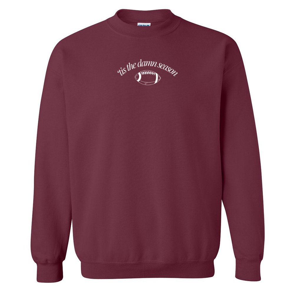 'Tis The Damn Season' PUFF Crewneck Sweatshirt - United Monograms