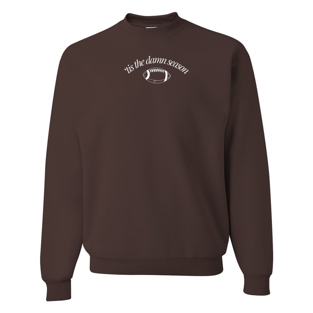 'Tis The Damn Season' PUFF Crewneck Sweatshirt - United Monograms