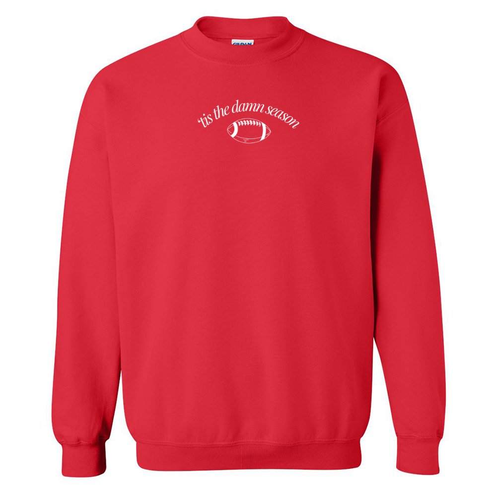 'Tis The Damn Season' PUFF Crewneck Sweatshirt - United Monograms